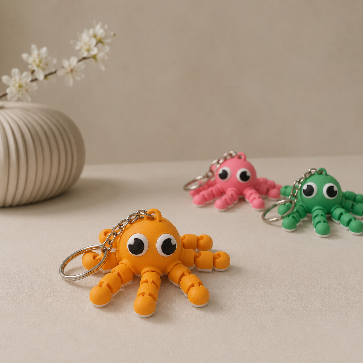 Octopus-sleutelhanger ‘Ollie’